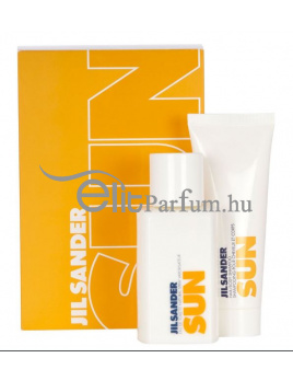 Jil Sander Sun nöi parfüm szett (eau de toilette) Edt 75ml+75ml Tusfürdő