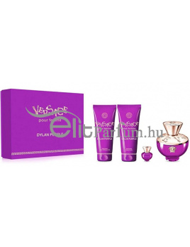 Versace Dylan Purple női parfüm szett (eau de parfum) Edp 100ml+100ml tusfürdő+100ml testápoló+ edp 5ml miniparfüm