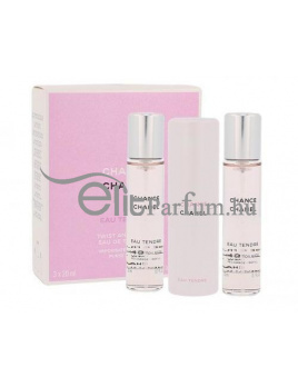 Chanel Chance Eau Tendre női parfüm (eau de toilette) edt 3x 20ml pumpás adagolóval (luxus csomagolás)
