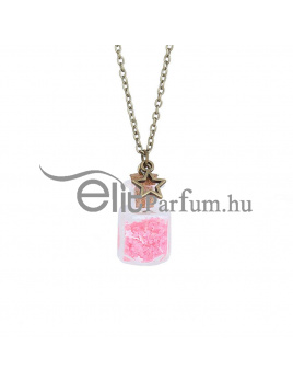 Elitparfüm női nyaklánc kis üveg medállal