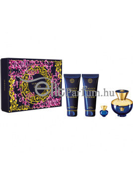 Versace pour femme Dylan Blue női parfüm szett (eau de parfum) Edp 100ml+100ml Testápoló+100ml Tusfürdő+Edp 5ml