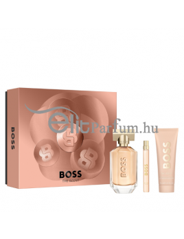 Hugo Boss The Scent női parfüm szett (eau de parfum) Edp 100ml+10ml+75ml Testápoló