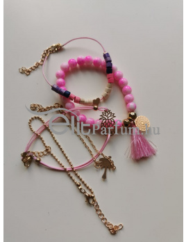 Elitparfüm Női Karkötő Medállal 4 részes