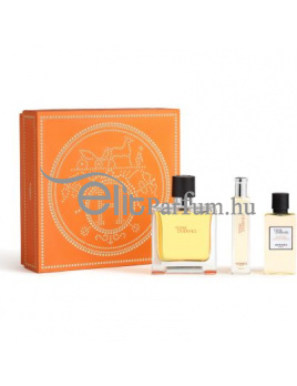 Hermes Terre d'Hermes Parfum férfi parfüm szett 75ml+15ml+40ml Tusfürdő