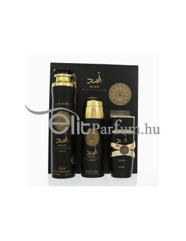 Lattafa Asad férfi parfüm szett (eau de parfum) Edp 100ml+200ml Dezodor+300ml Enteriőr illatósító