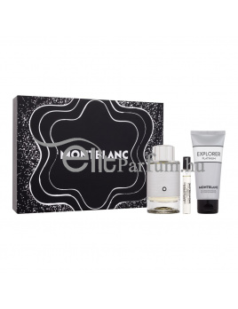 Mont Blanc Explorer Platinum férfi parfüm szett (eau de parfum) Edp 100ml+7.5ml+100ml tusfürdő