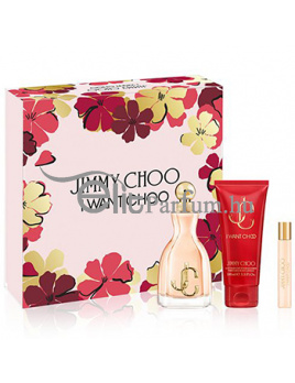 Jimmy Choo I want Choo női parfüm szett (eau de parfum) Edp 100ml+7.5ml+100ml tesápoló